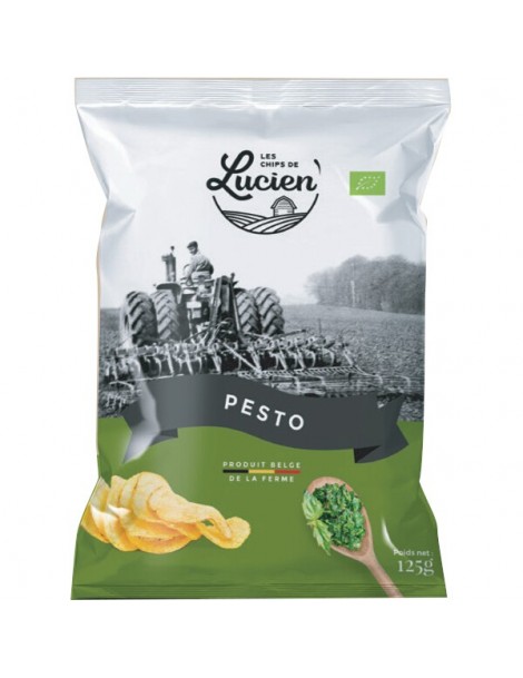 Belgische chips pesto 125g