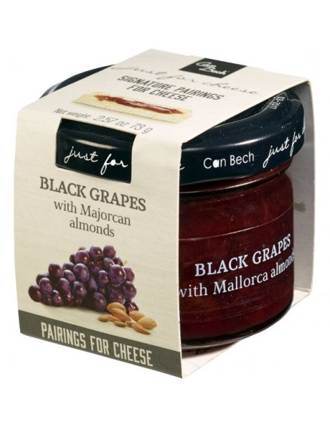 Mini Just for Cheese zwarte druiven met amandelen uit Mallorca 73g