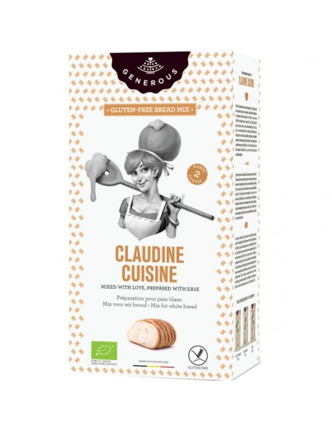 Claudine Cuisine - Mix voor wit brood  BIO (glutenvrij)500g