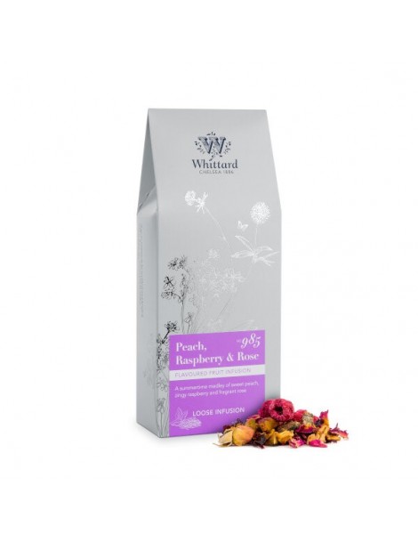 Losse thee pouches Peach, Raspberry & Rose 100g