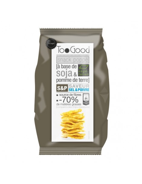 Gepopte chips met Zout & Peper (glutenvrij-vegan) 85g