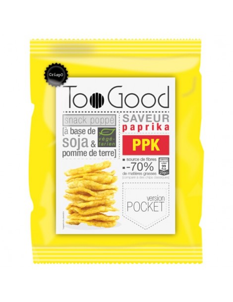 Gepopte chips met Paprika (glutenvrij-vegan) 25g