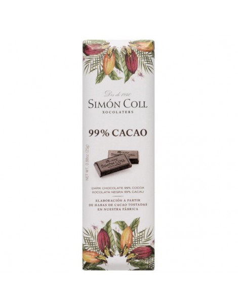 Chocolade reep 99% Cacao 25g