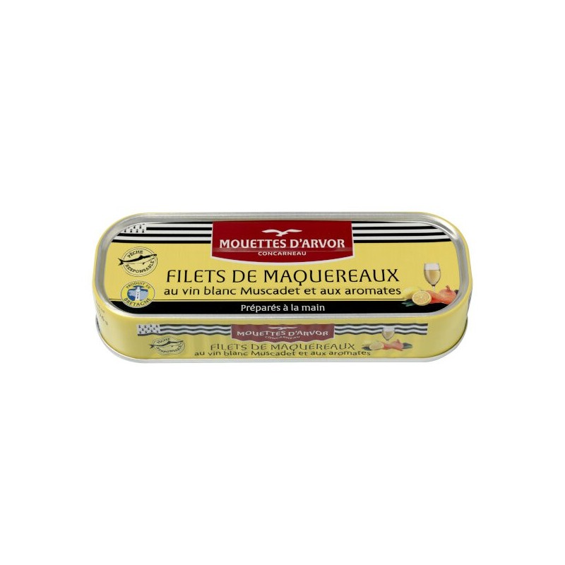 Filets de Maquereaux au Muscadet 176g
