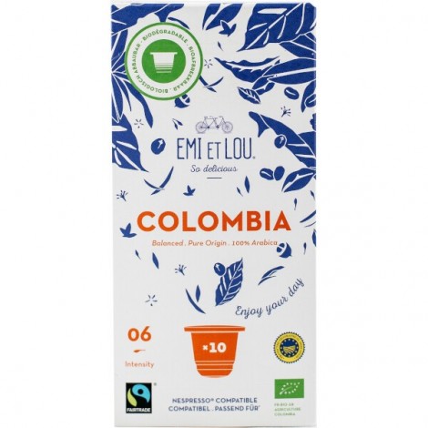 Colombia Arabica Fairtrade koffie compost caps (10x) BIO