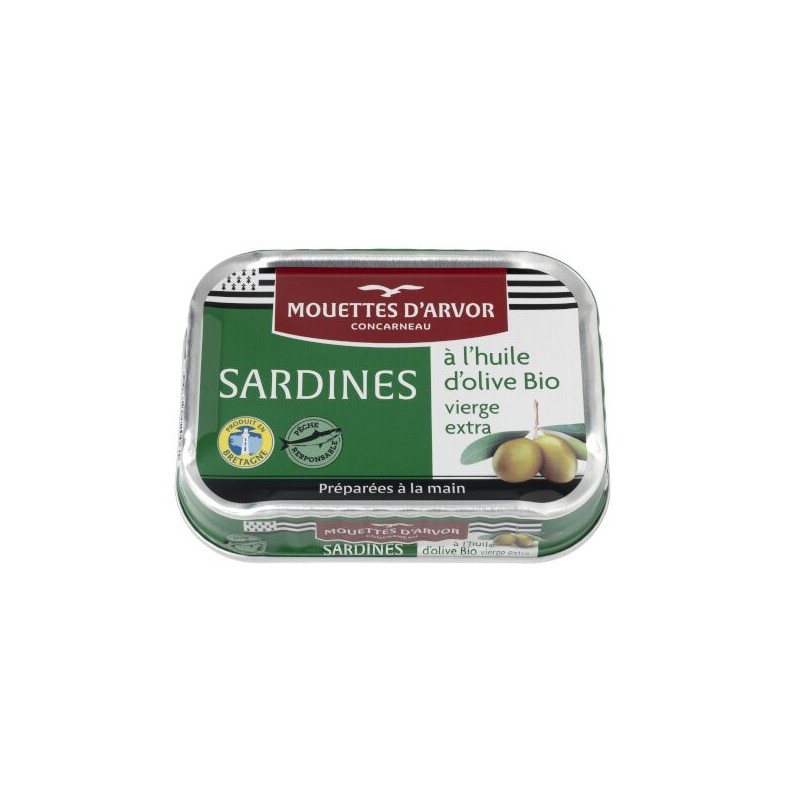 Sardines à bio l'Huile d'olive 115g
