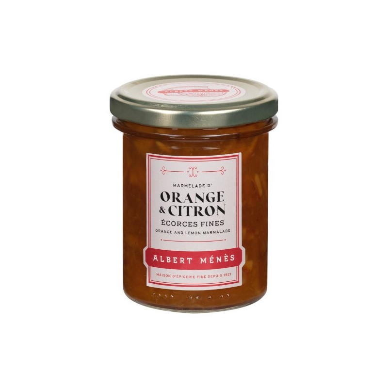 Marmelade d'Orange et de Citron d'Espagne Ecorces Fines 295g