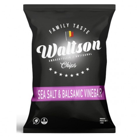 Belgische gezouten chips met balsamico azijn 125g