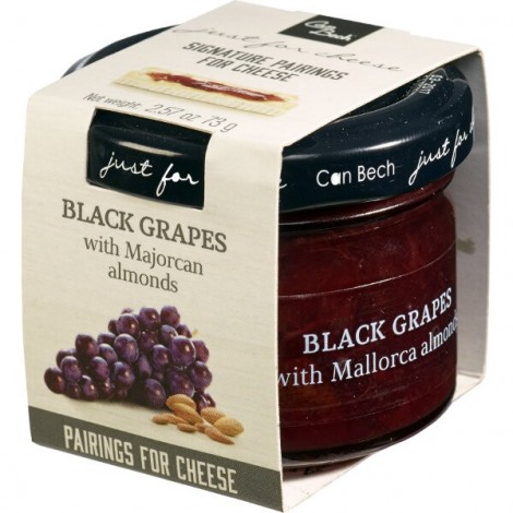 Mini Just for Cheese zwarte druiven met amandelen uit Mallorca 73g