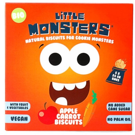 Koekjes voor kinderen met appel & wortelen (bio-vegan) 5x25g