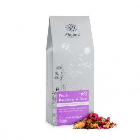 Losse thee pouches Peach, Raspberry & Rose 100g