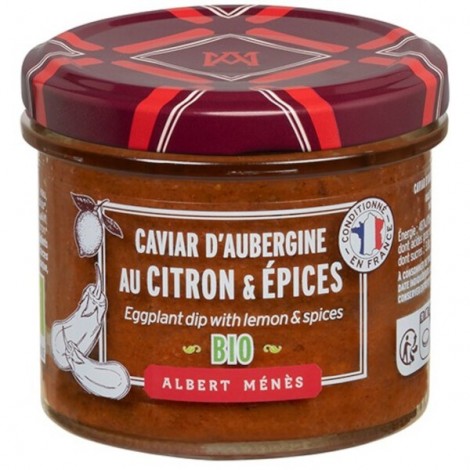 BIO Caviar d'Aubergines Citron et Épices 100 g