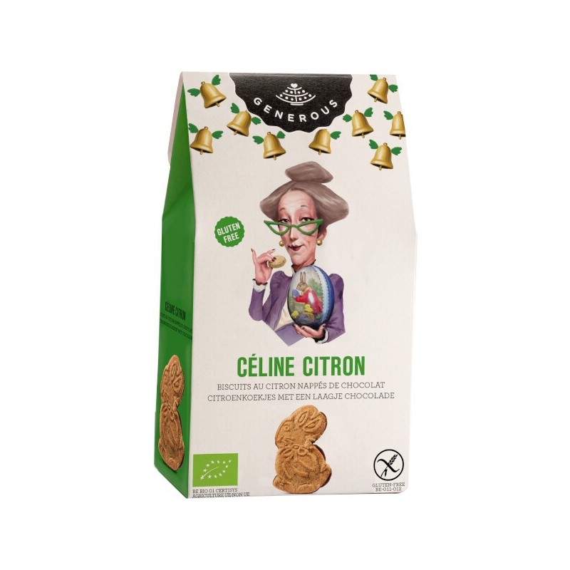 Celine citron - chocolat Pasen BIO (glutenvrij) 140g