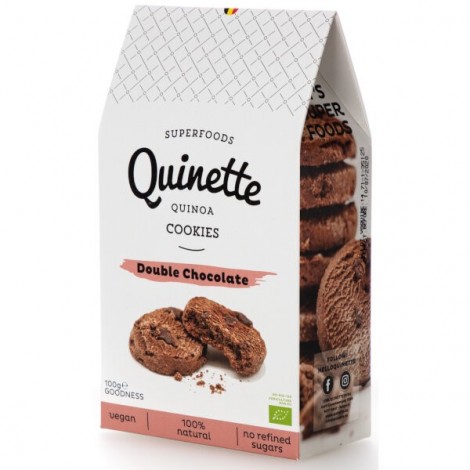 Quinoa Cookies Double Chocolate BIO (glutenvrij-vegan) 100g