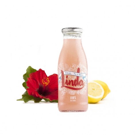 Limonade rose naturelle à la fleur d'hibiscus BIO 250ml