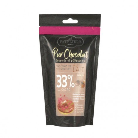 Pastilles melkchocolade 33% cacao 200g