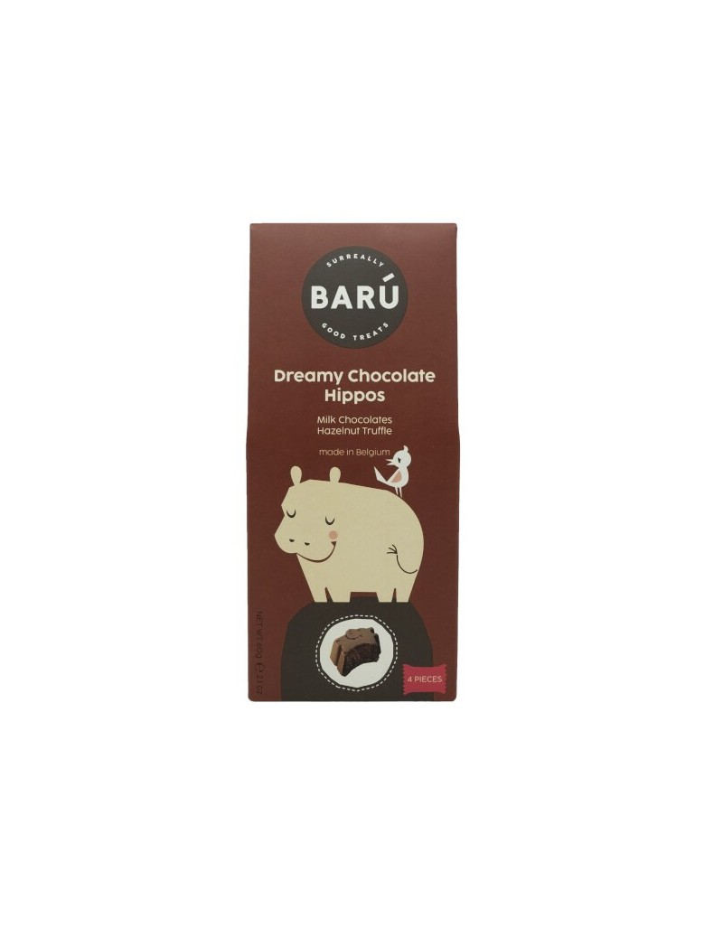 Hippo en chocolat truffes & noisettes 60g