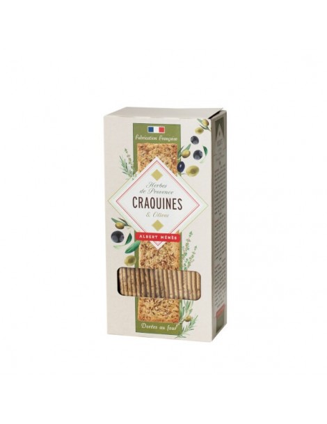Crackers met provençaalse kruiden en zwarte olijven 80g