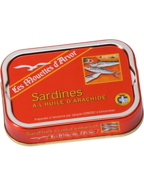 Sardines à l'huile d'arachide115g