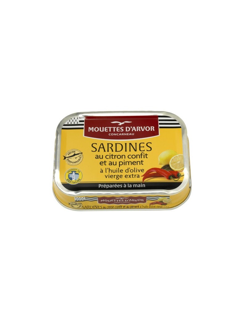 Sardines Citron Confit & Piment & Huile d'olive 115g