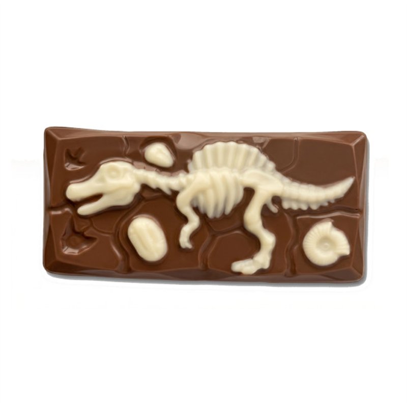 DinoDig chocolade tablet met dino-skelet, 90g