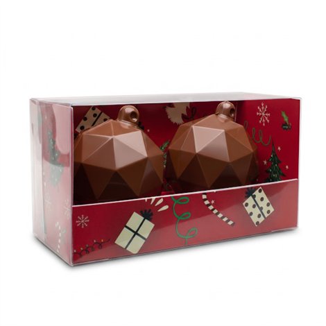 Kerstbal 7cm, melkchocolade 2x50g