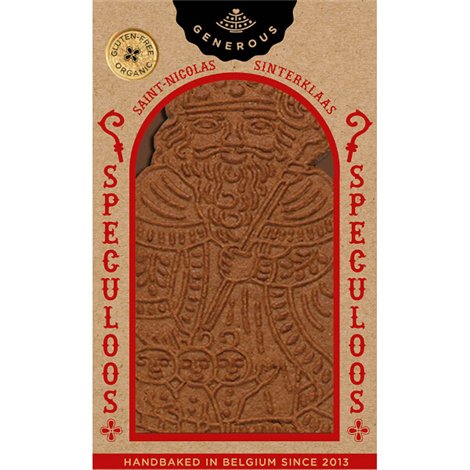 Grote Sylvain Sinterklaas, Sinterklaasspeculoos Bio (glutenvrij) 145g