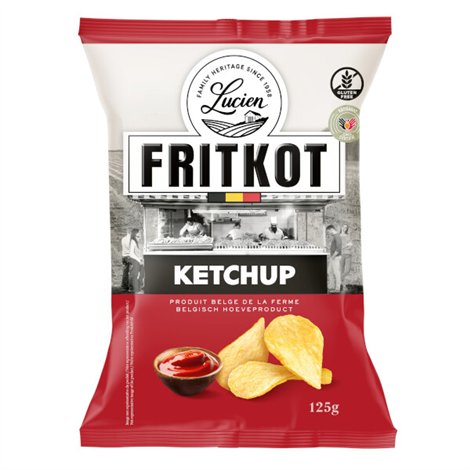 Belgische Fritkot chips Ketchup 125g