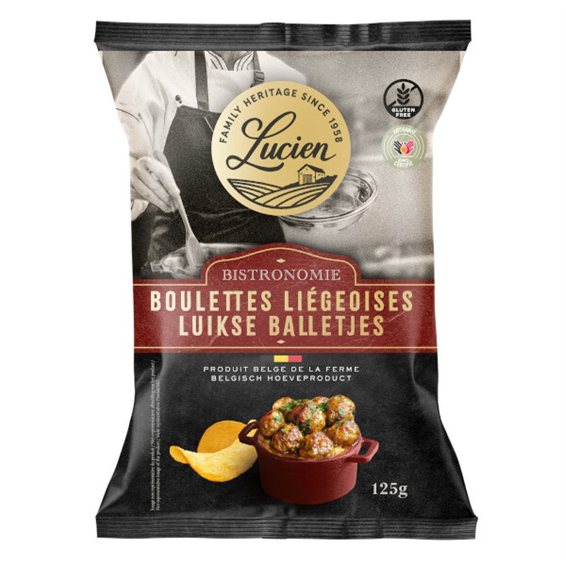 Belgische chips Luikse balletjes 125g