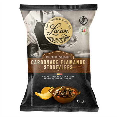Belgische chips vlaams stoofvlees 125g