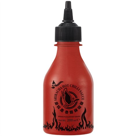 Sriracha chilisaus Black Out 200ml