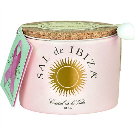 Fleur de Sel Ceramische pot "pink ribbon" 140g