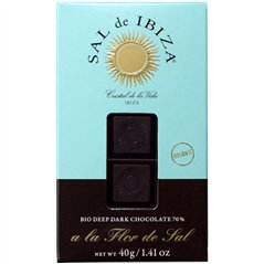 Fleur de Sel Zwarte BIO chocolade 40g