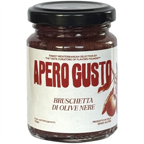 Bruschette met Zwarte Olijven 100g