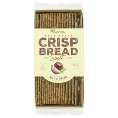 Spelt Crispbread met dille en ajuin 130g