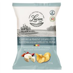 Belgische chips geitenkaas & Espelette peper 125g