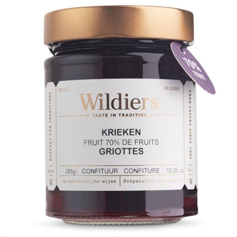Konfituur 70% fruit Krieken 285g