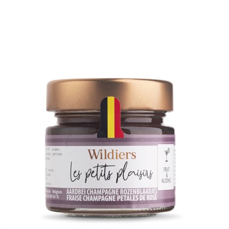 Fruit & alcohol Aardbei champagne rozenblaadjes 125g