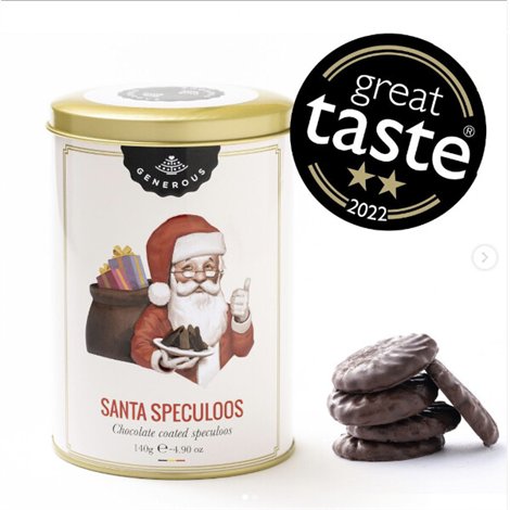 Santa Speculoos Metalen doos 120g