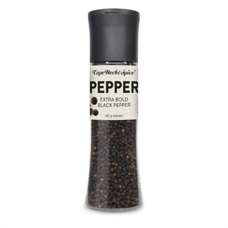 Zwarte peperkorrels molen 185g