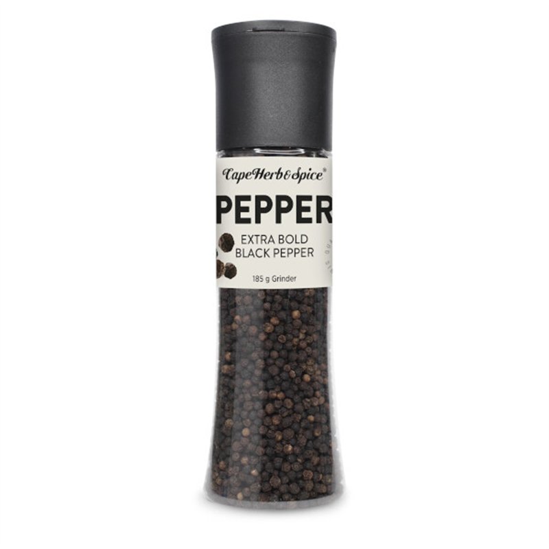 Zwarte peperkorrels molen 185g