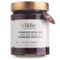 Fruitbeleg 100% fruit framboos rode bessen 285g