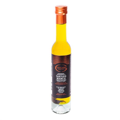 Extra zuivere olijfolie met witte truffel + EXTRA TRUFFEL STUKJES 100ml