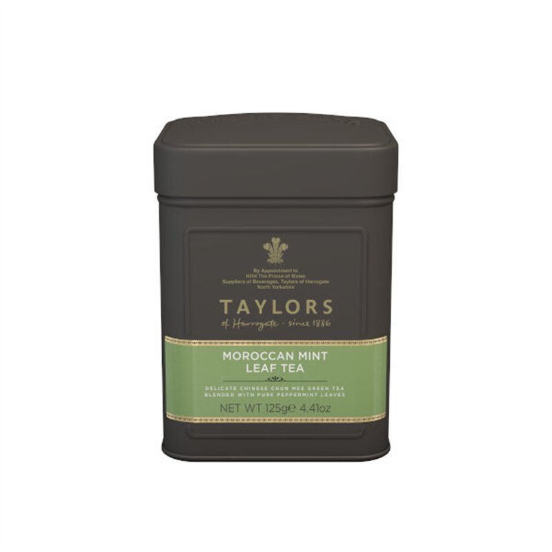 Moroccan Mint (Green tea) losse thee blikjes 125g