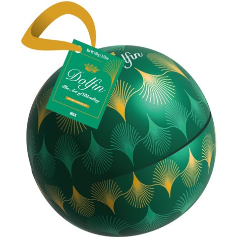 Kerstbal melkchocolade 5 smaken 10 × 10g