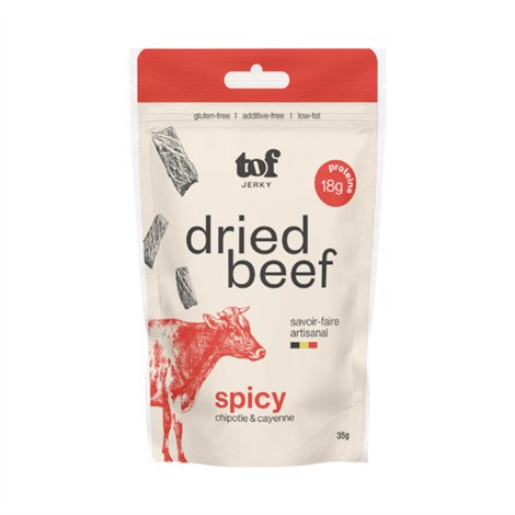 Jerky van Gedroogd Rundvlees Spicy 35g