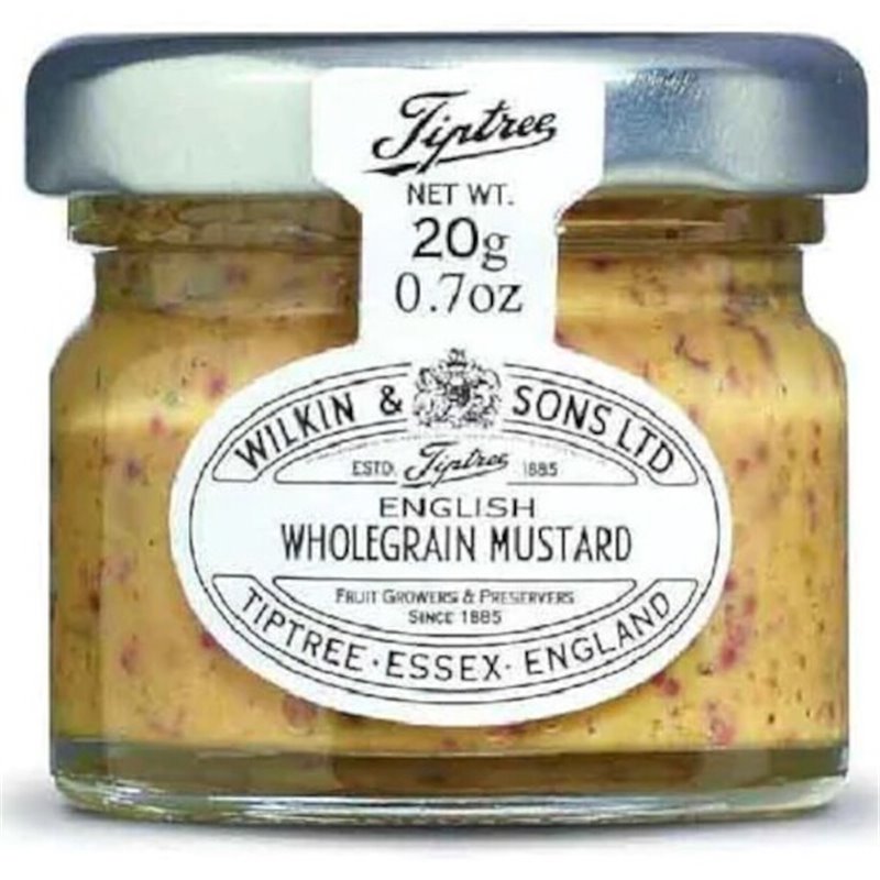 English wholegrain mustard 38g