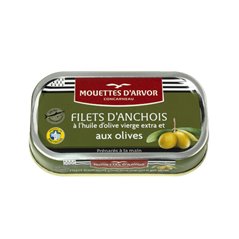 Filets d'anchois Olives & Huile d'olive 69g