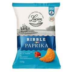 Chips Belge ondulés "Ribbles" paprika 125g