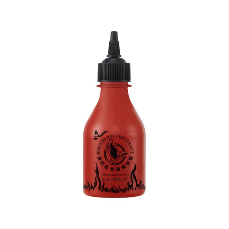Sriracha chilisaus Black Out 200ml